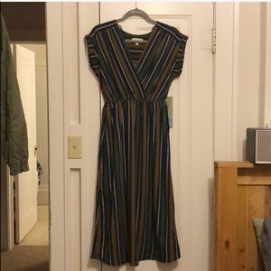 Striped Midi Dress